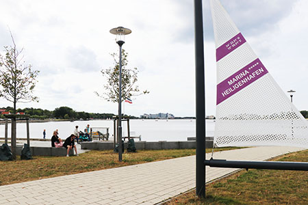Sicht auf die Marina in Heiligenhafen, Foto: Peter Hölterhoff