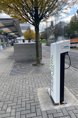 Fahrrad-Reparaturstation am Stadtbahnhof Iserlohn Foto: Stadt Iserlohn